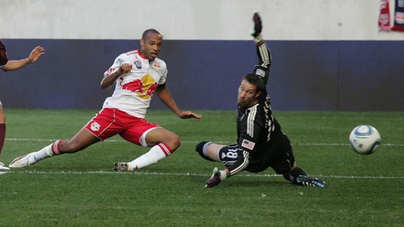 Matt Pickens has coughed up four goals against the Red Bulls this season.