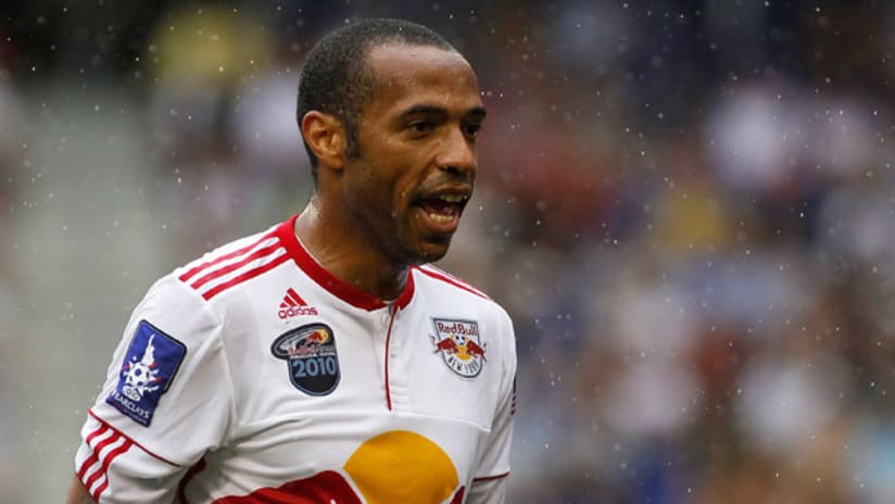 Red Bulls star Thierry Henry is expected to start up top this weekend against Houston.