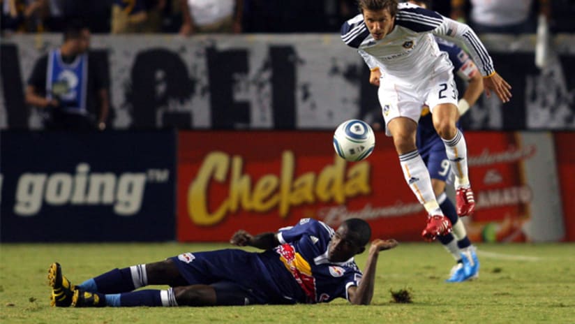 David Beckham and Los Angeles couldn't muster much against New York, falling 2-0 on Friday night.