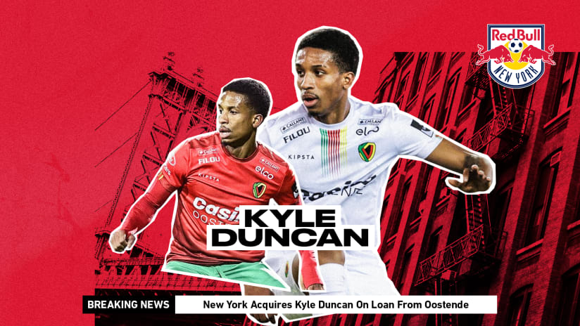 New York Red Bull Add Defender Kyle Duncan on Loan from K.V. Oostende