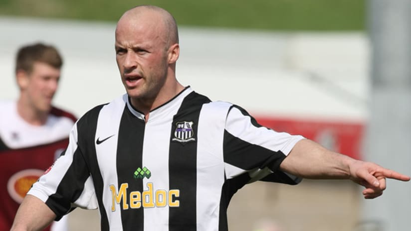 The deal to bring Notts County forward Luke Rodgers to New York has been put on hold.