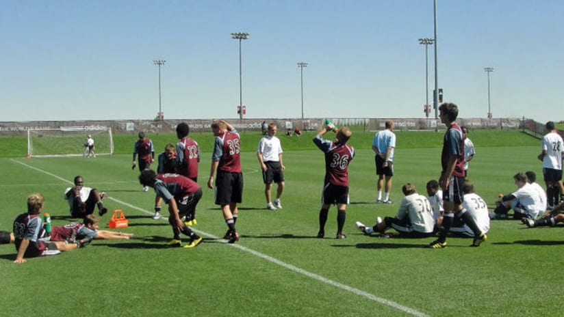 The Colorado Rapids scrimmaged ahead of their trip to New York on Saturday.