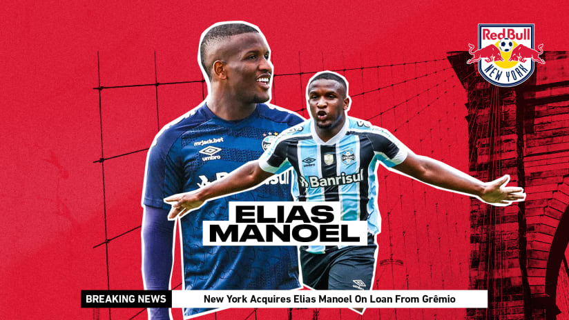New York Red Bull Add Brazilian Striker Elias Manoel on Loan from Grêmio