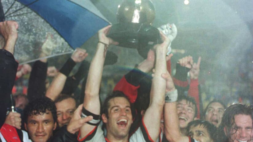 D.C. United hoist the first MLS Cup in 1996