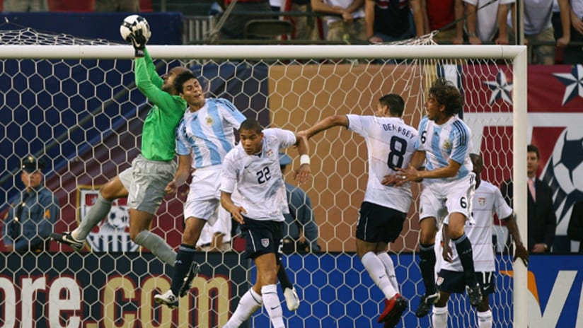 In their previous meeting, the USA played Argentina to a 0-0 tie.