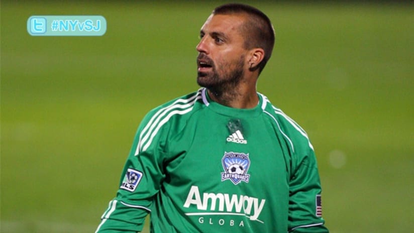 Jon Busch made six saves against the Red Bulls in the first leg of the conference semifinal.