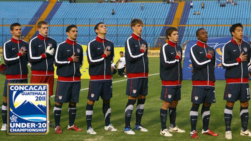 The US U-20 side at the CONCACAF Championship.