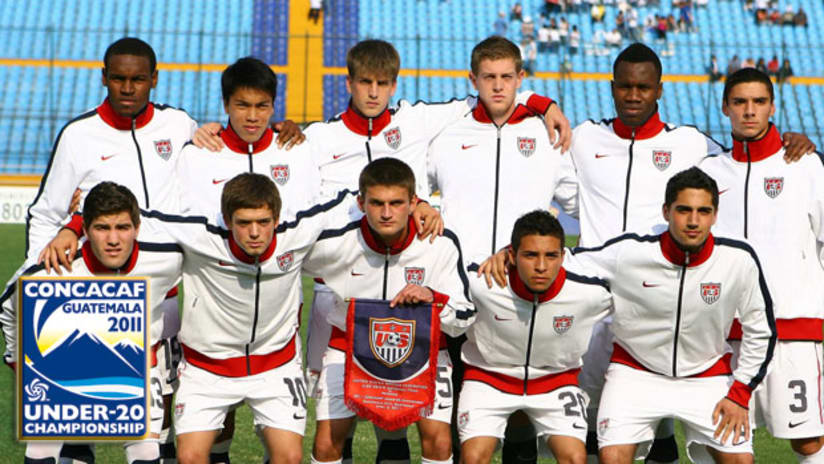 US U-20s before their match with Panama.