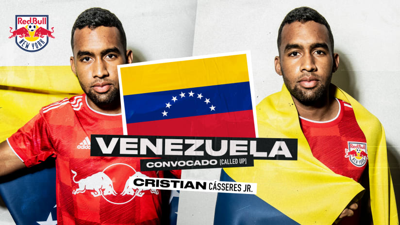 New York Red Bulls Midfielder Cristian Cásseres, Jr. Selected to Venezuela Roster for Upcoming Friendlies