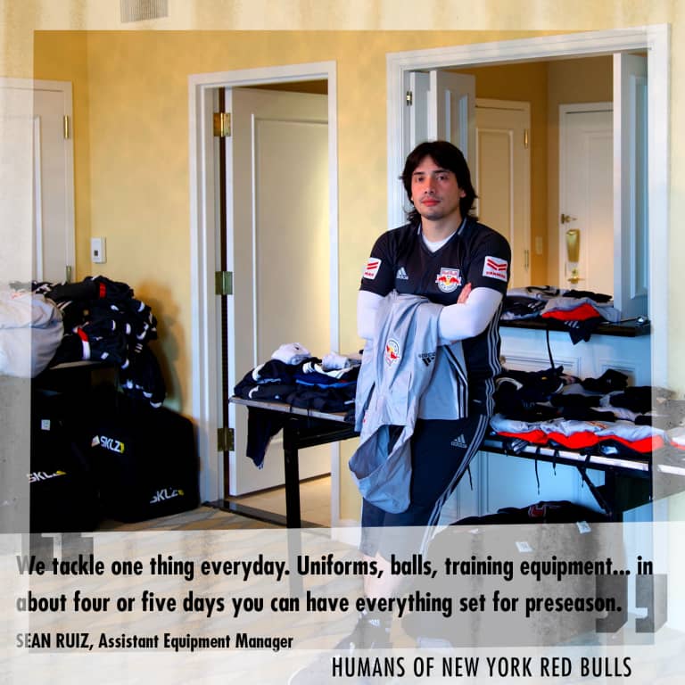 HUMANS OF NEW YORK RED BULLS | Sean Ruiz, Assistant Equipment Manager -