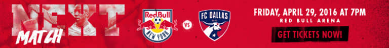 New York Red Bulls unveil match poster for April 29 match vs. FC Dallas -