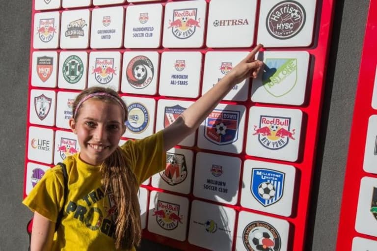 NYRB Youth Partnership Wall unveiled at Red Bull Arena -