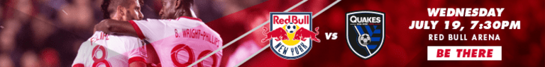 BY THE NUMBERS: A Numerical Guide to Red Bulls vs. San Jose Earthquakes -
