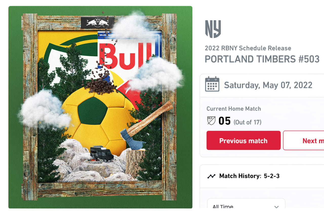 RBNY 2022 Home Schedule NFT Match 5