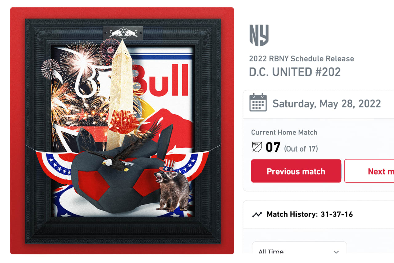 RBNY 2022 Home Schedule NFT Match 7